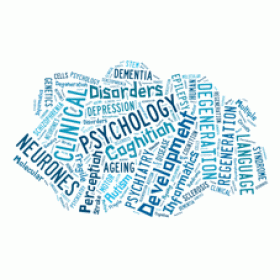 Neuroscience themed word cloud
