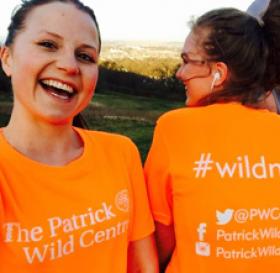 Photograph of researchers taking part in the #wildmiles campaign