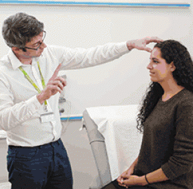 Photograph of patient examination